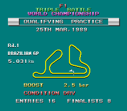 F1 Triple Battle screenshot 4 for PC Engine